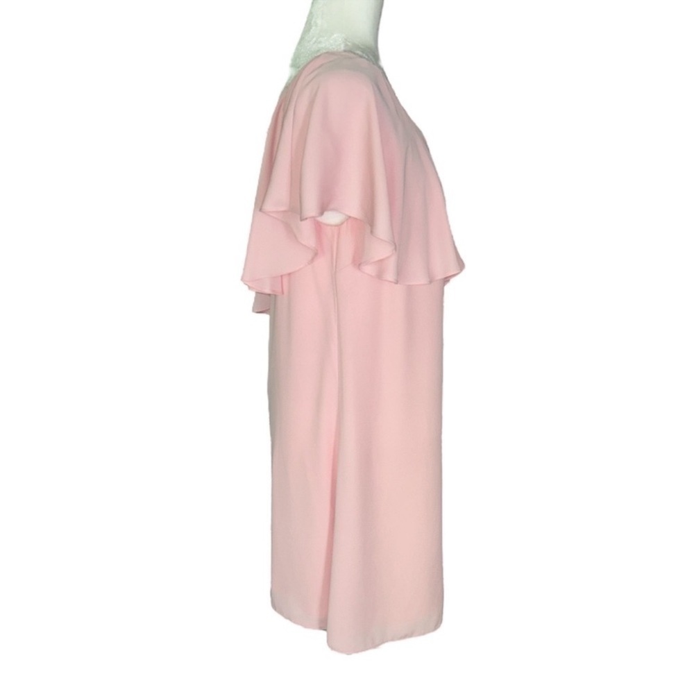 Amanda Uprichard Zoe Dress One Shoulder Ruffle Mini Length Pink Size Small - Picture 6 of 12